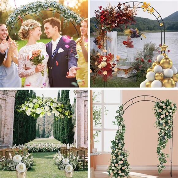 Reconfigurable & Easy-to-Assemble Metal Outdoor & Indoor Garden or Wedding Arch - Picture 6 of 8